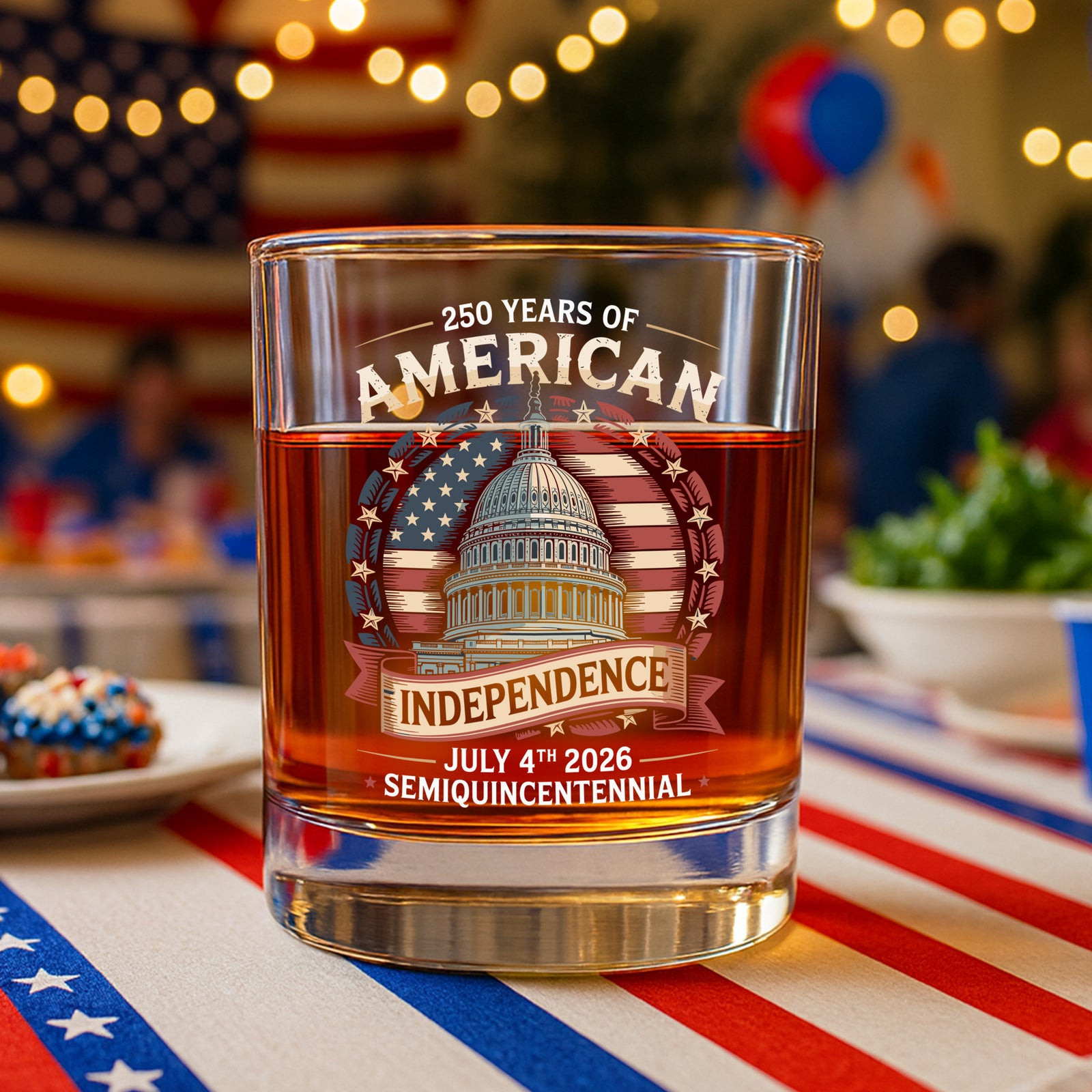 250 Years Of America Whiskey Glass America 250 Merchandise Patriotic Gifts For Men