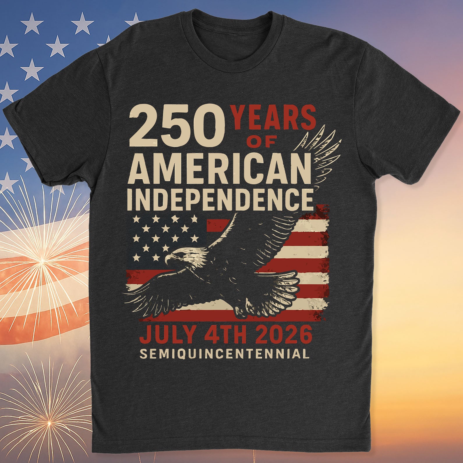 250 Years Of American Independence Shirt Happy 250th Birthday Usa Pullover Hoodie Patriotic 4th Of July Tee