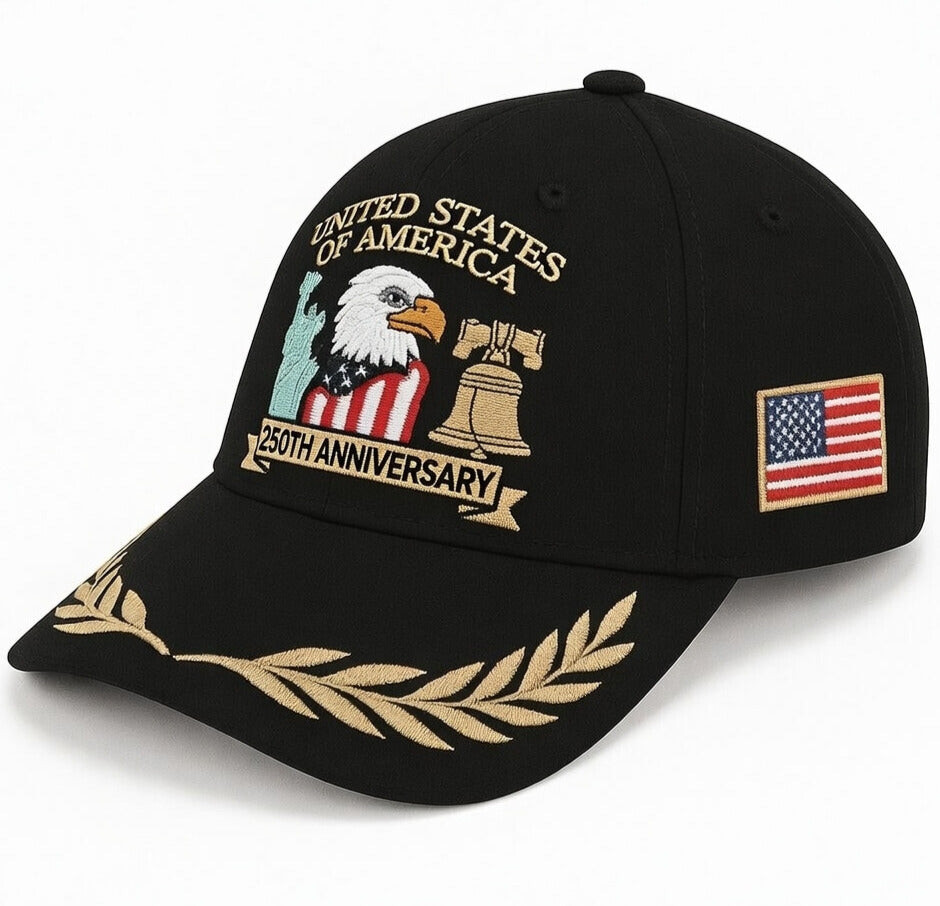 250 Years Of Defending Liberty Baseball Cap US Bald Eagle Merch Patriotic Gifts For Men