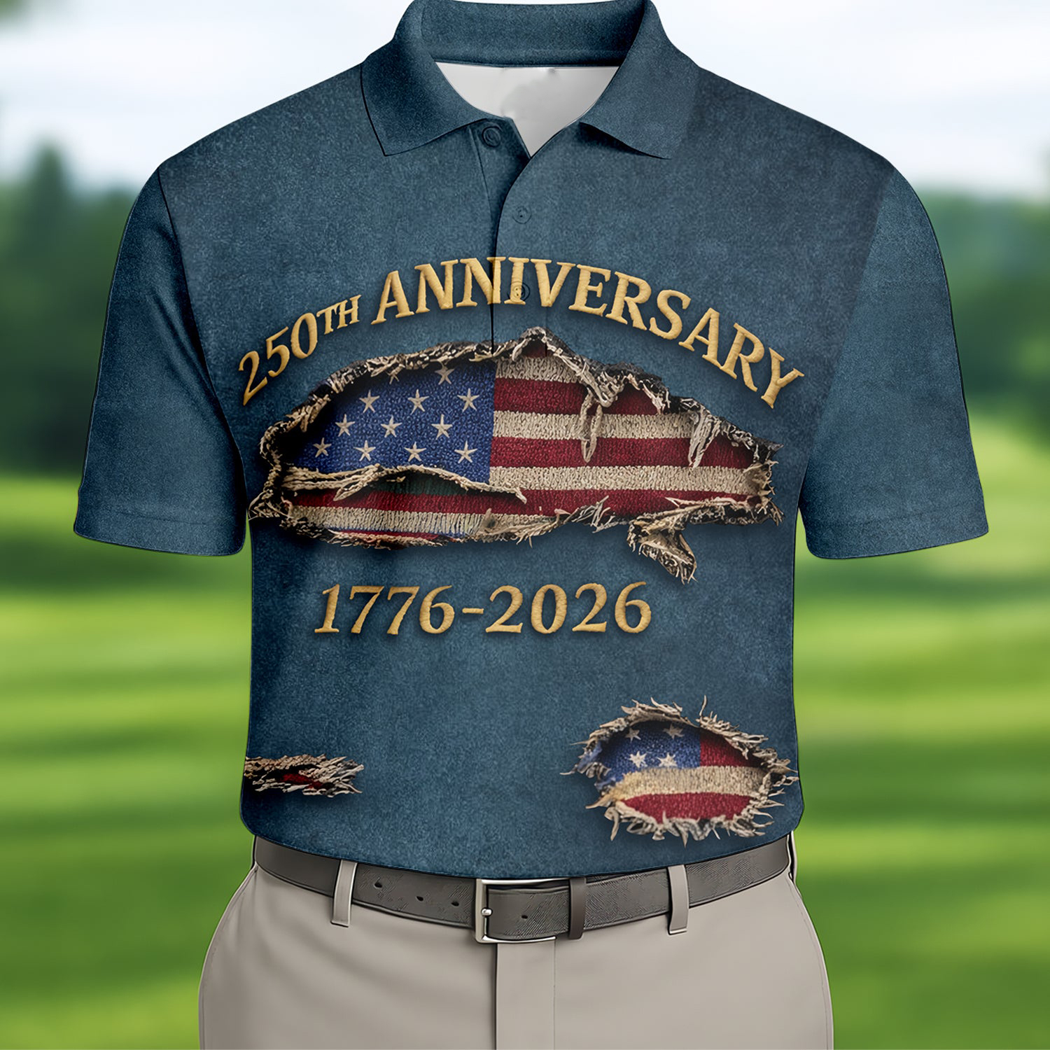 250 Years Of Defending Liberty Polo Shirt American Flag Merchandise Gift For Patriotic Brother