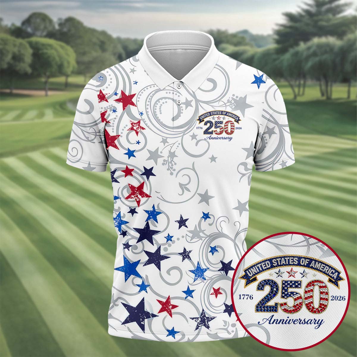 250 Years Of Defending Liberty Polo Shirt Patriotic 4th Of July Merch Great Gift Ideas For Brother
