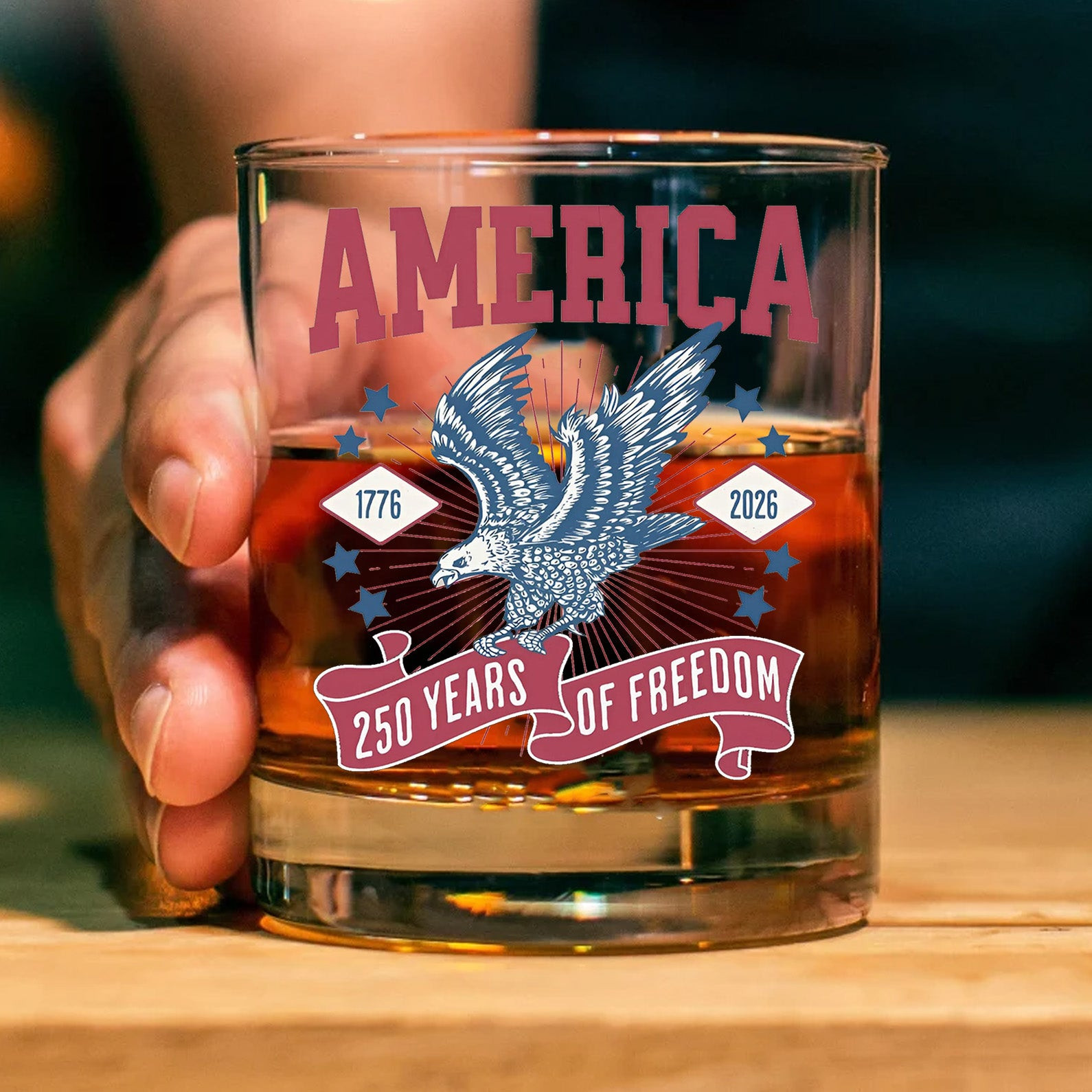 250 Years Of Freedom Glass Happy 250th Birthday Usa Glass America 250th Anniversary Patriotic Bald Eagle Whiskey