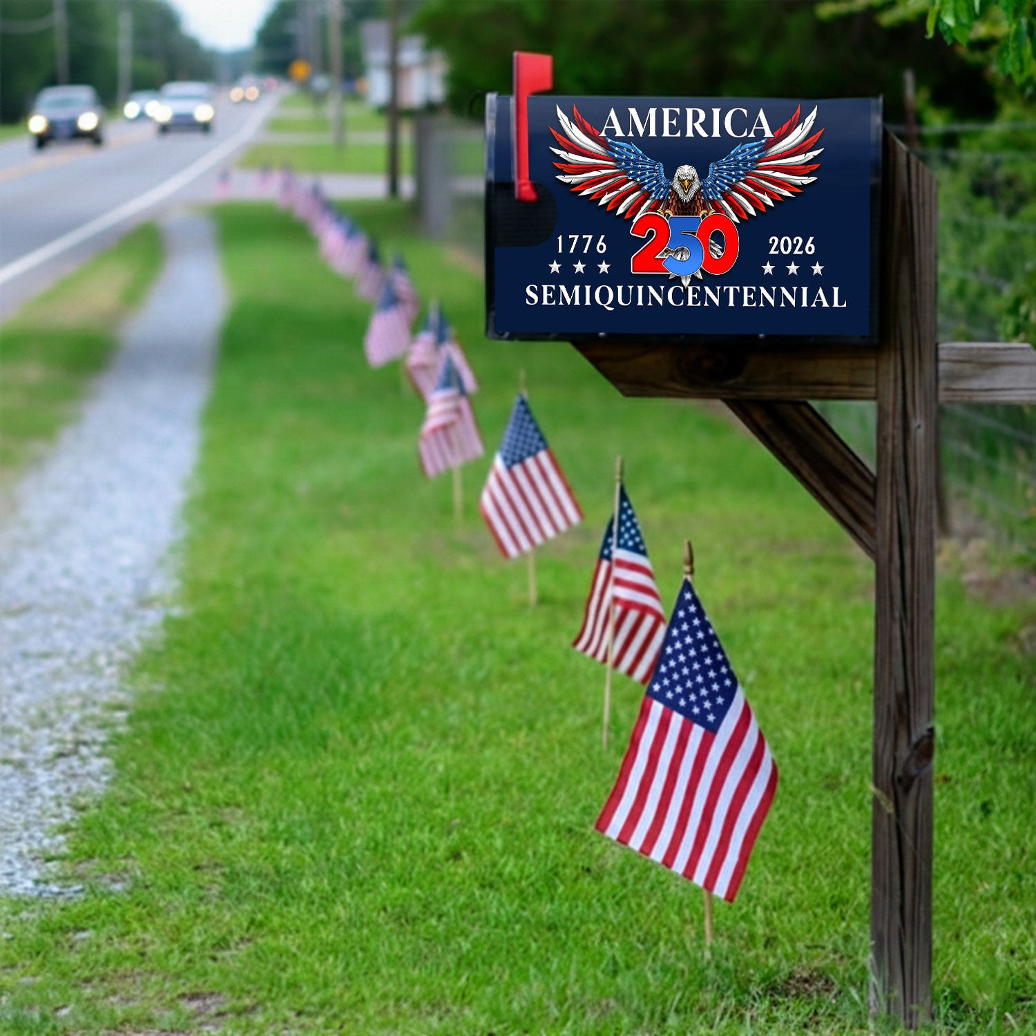 250 Years Of Freedom Patriotic Eagle Mailbox Cover 4Th Of July Patriotic Decorations