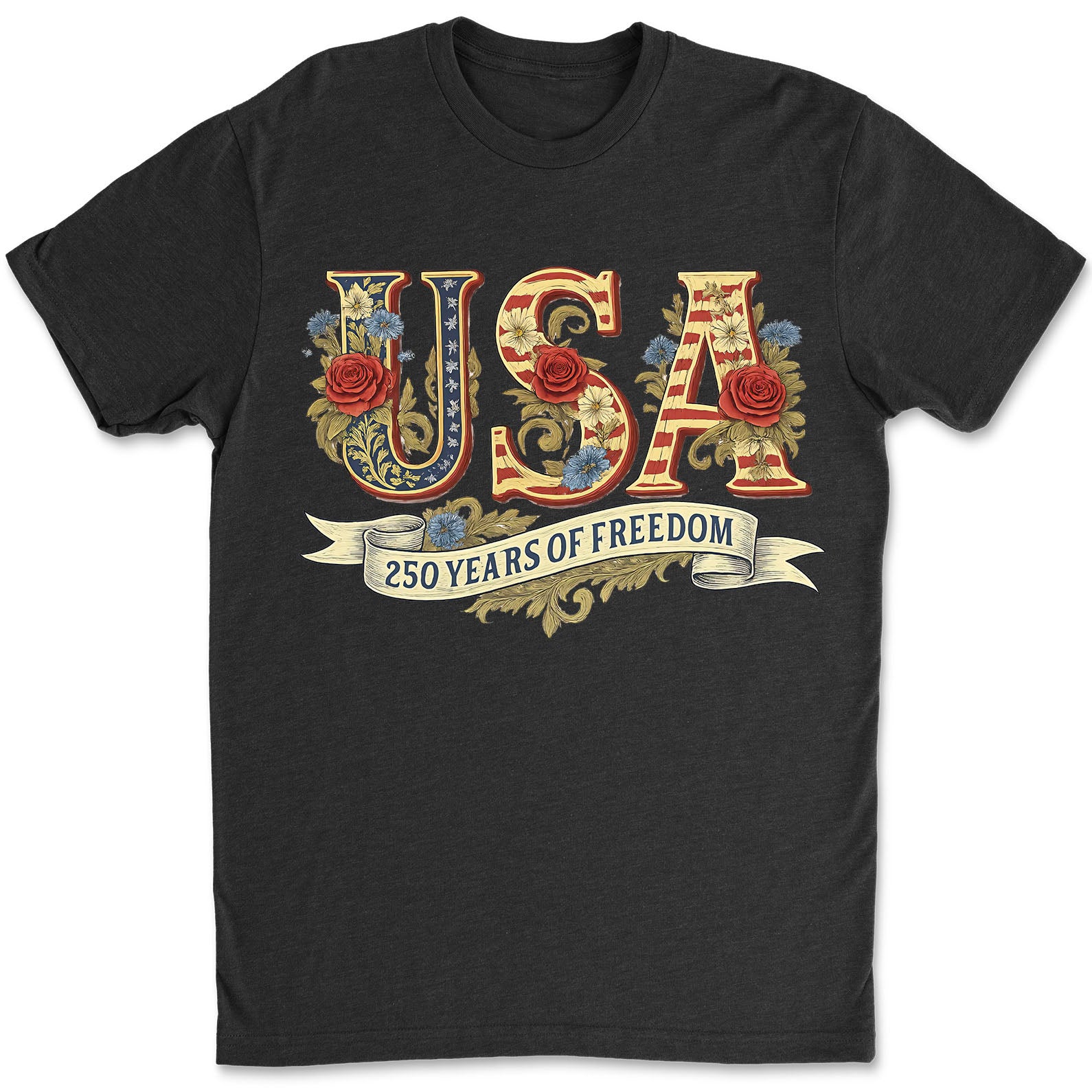 250 Years Of Freedom Shirt, Retro 250 Usa T-shirt, Patriotic 250th Anniversary Shirt