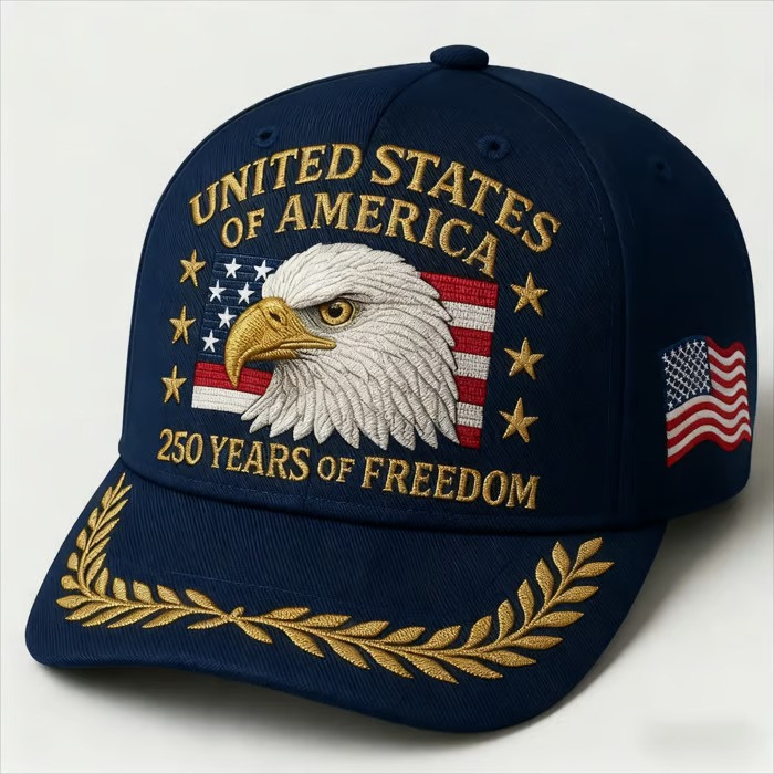 250 Years Of Freedom United States Of America Bald Eagle Navy Baseball Hat Patriotic Gift For Veterans