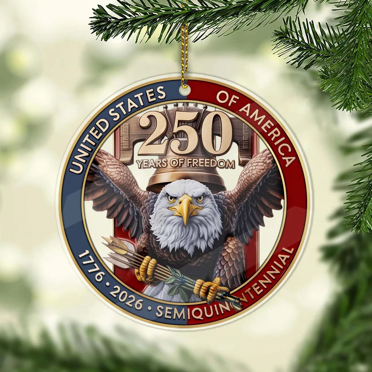 250 Years Of Freedom United States Of America Ornaments For Christmas Patriotic Ornaments 250 Years Of Freedom United States Of America Ornaments For Christmas Patriotic Ornaments