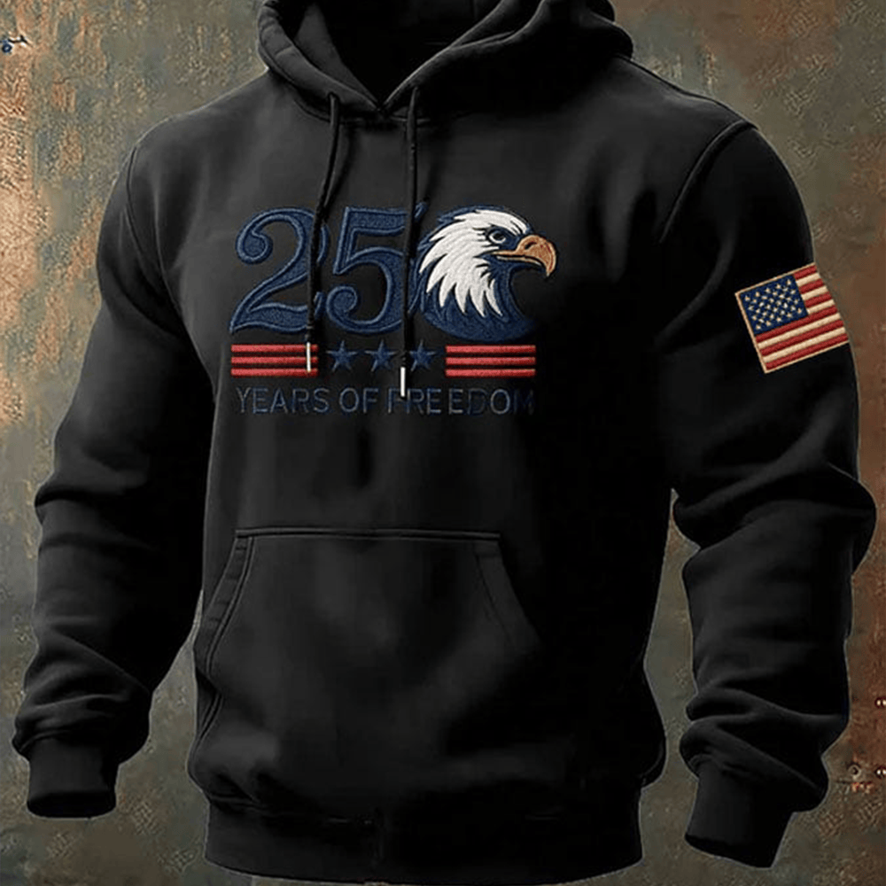 250 Years Of Freedom USA Hoodie Honoring American Heritage Patriotic Clothing Patriotic Gifts For Him