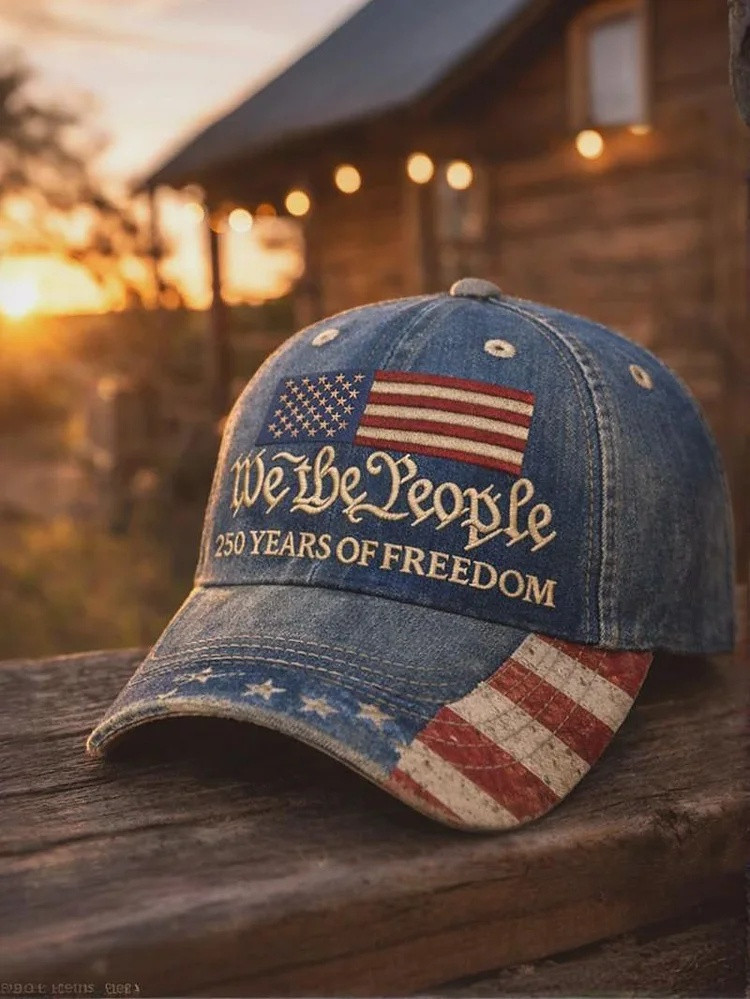 250 Years Of Freedom We The People Baseball Hat Patriotic USA 250th Anniversary Vintage Cap