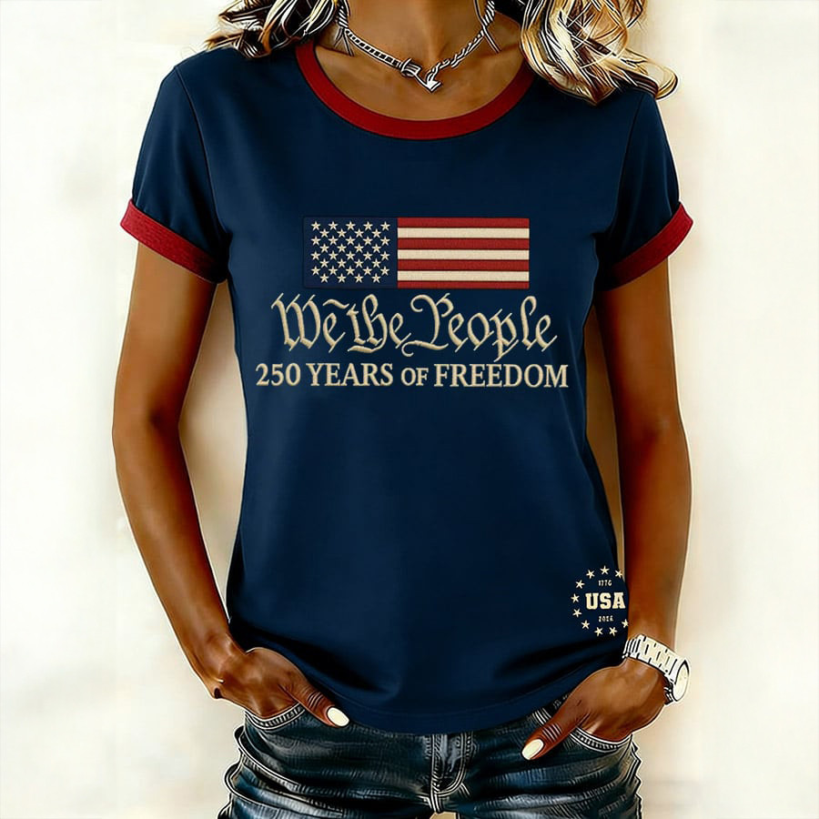 250 Years Of Freedom We The People T-Shirt American Flag Shirt America's Birthday Gifts