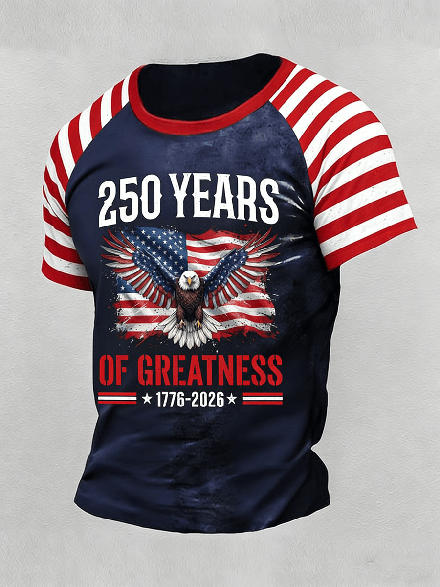 250 Years Of Greatness 1776 2026 T-Shirt American Patriot Shirt Patriotic Birthday Gifts