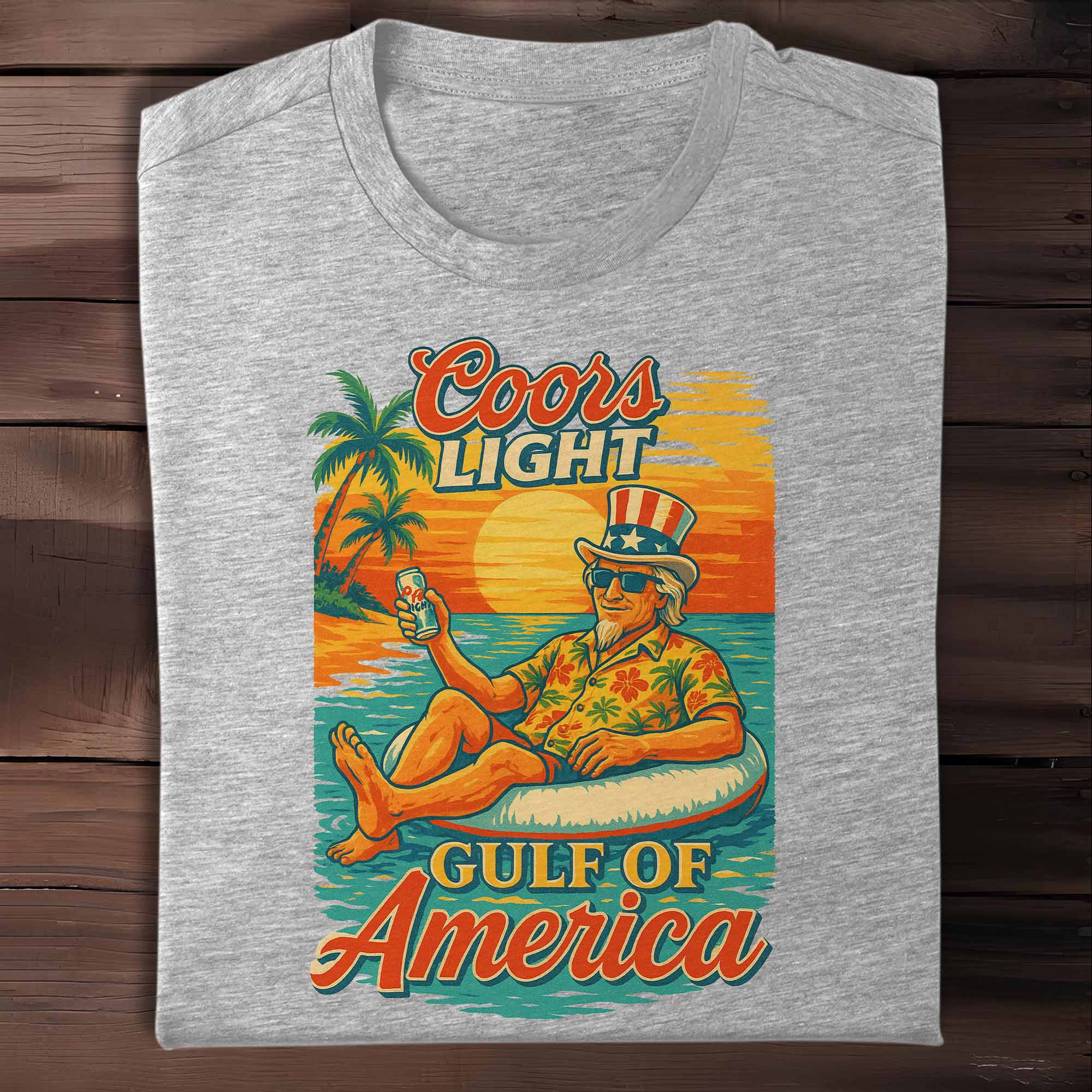 250 Years Of Independence Summer Palm Trees Beach Vibes T-Shirt Gift For Him