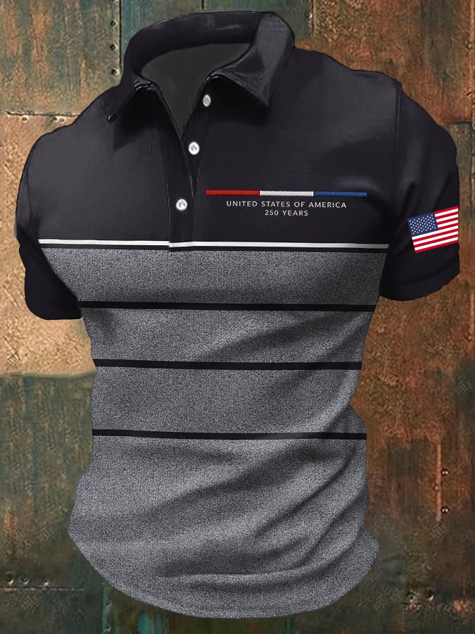 250 Years Of Independence United States Polo Shirt America 250th Anniversary Patriotic Gift