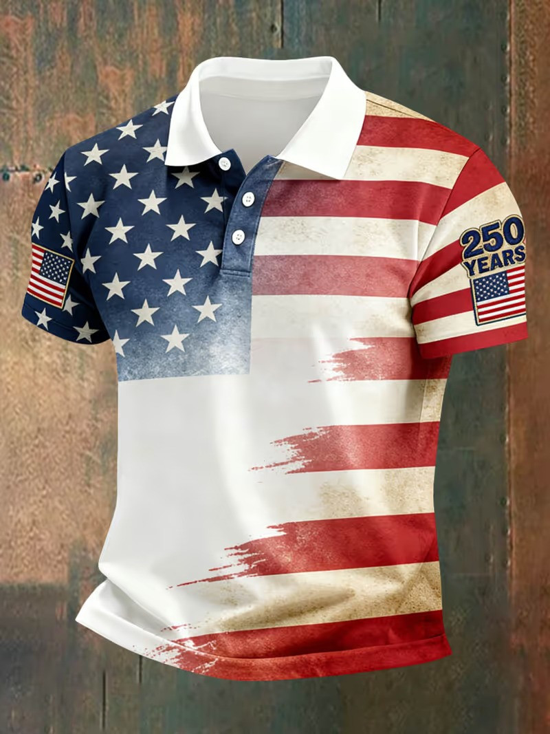 250 Years Of Independence USA Polo Shirt American Pride Patriotic Clothing Best Gift For 4th Of July