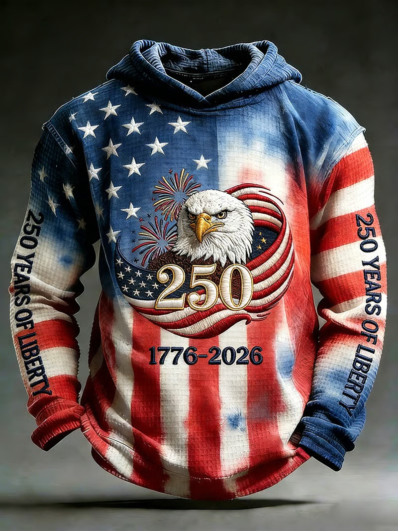 250 Years Of Liberty Hoodie 1776 2026 Freedom Flag Clothing Patriotic Gift For Him