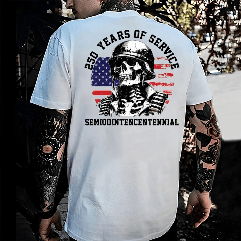 250 Years Of Service T-Shirt Semiquincentennial 1776 2026 Clothing Gift Ideas