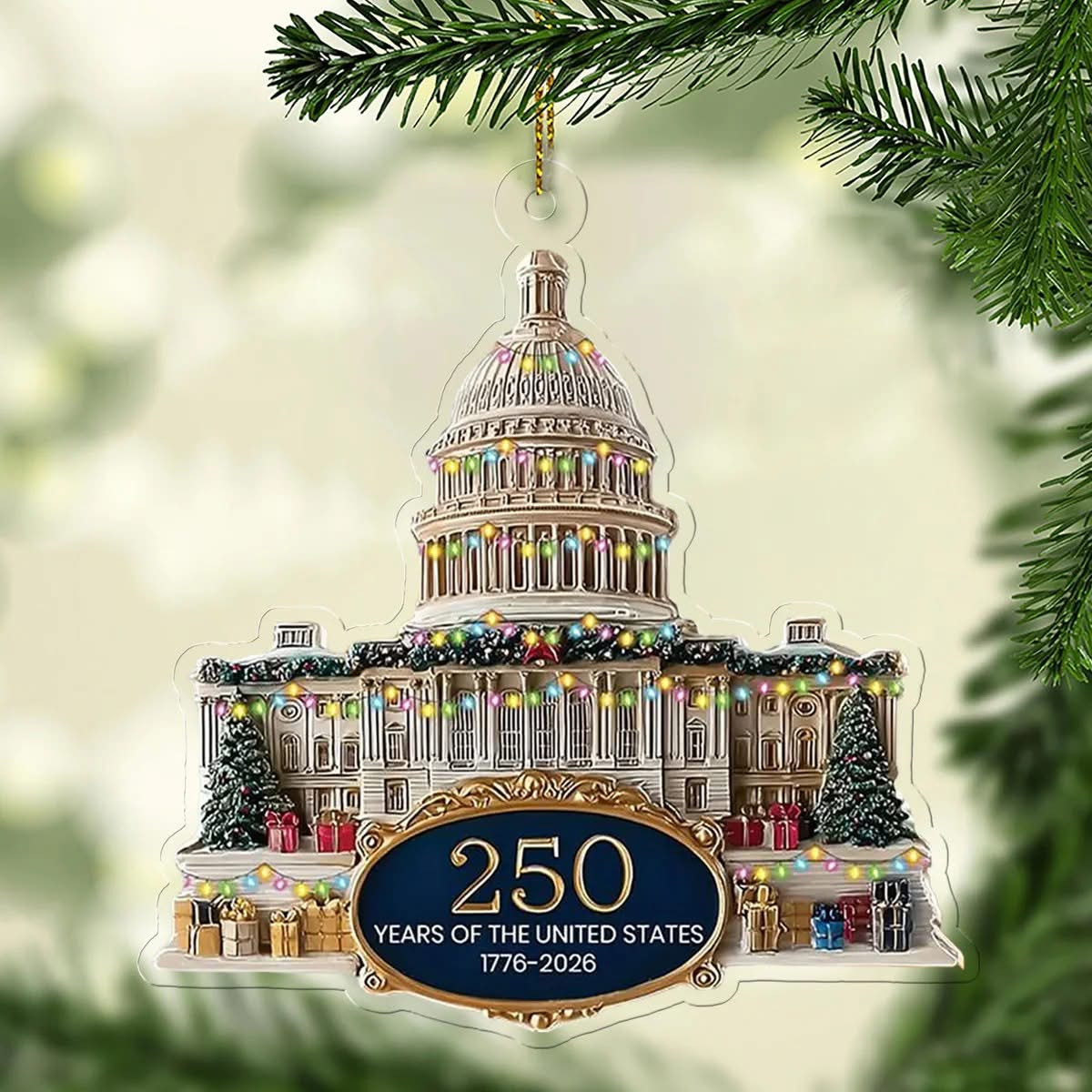 250 Years Of The United States 1776 2026 Ornament Patriotic Ornament Christmas Tree Decor 250 Years Of The United States 1776 2026 Ornament Patriotic Ornament Christmas Tree Decor