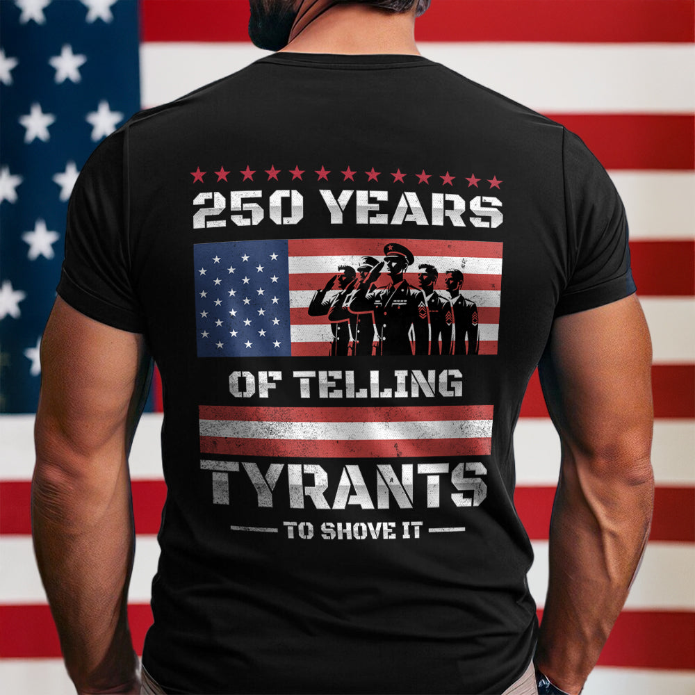 250 Years Usa 250th Anniversary America Celebration Back Side Dark Shirt America 250 Merchandise Patriotic Gifts For Veterans