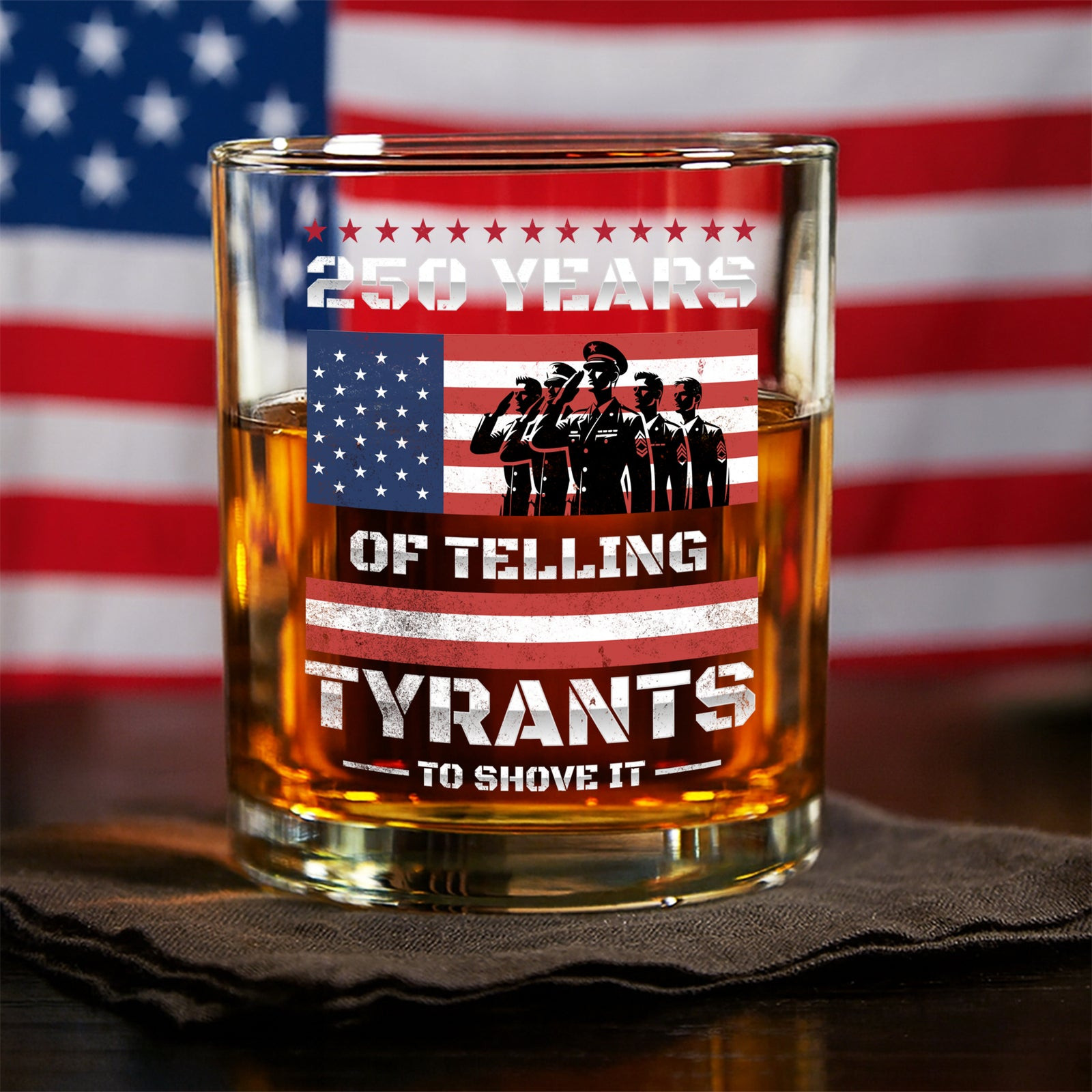 250 Years Usa 250th Anniversary America Celebration Whiskey Glass America 250 Merchandise Patriotic Birthday Gifts