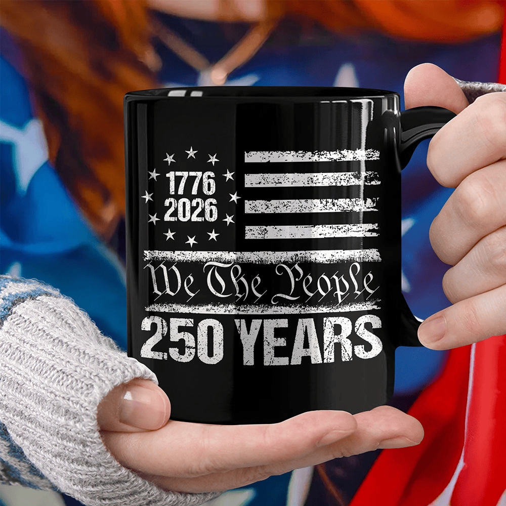 250 Years USA 250th Birthday 1776 2026 Eagle Flag Mug July 4Th Presents For Coffee Drinker