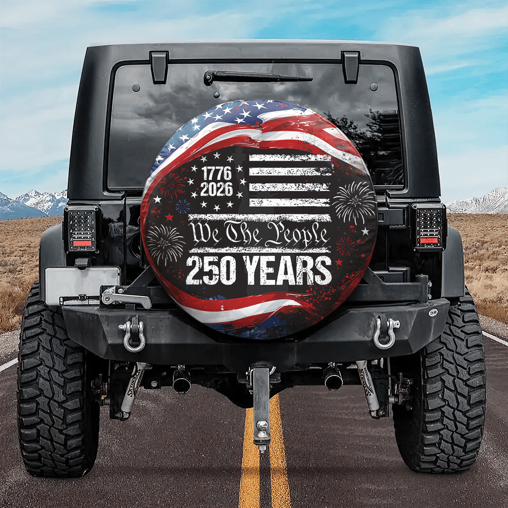 250 Years Usa 250th Birthday 1776 2026 Eagle Tire Cover Gifts For 4Th Of July