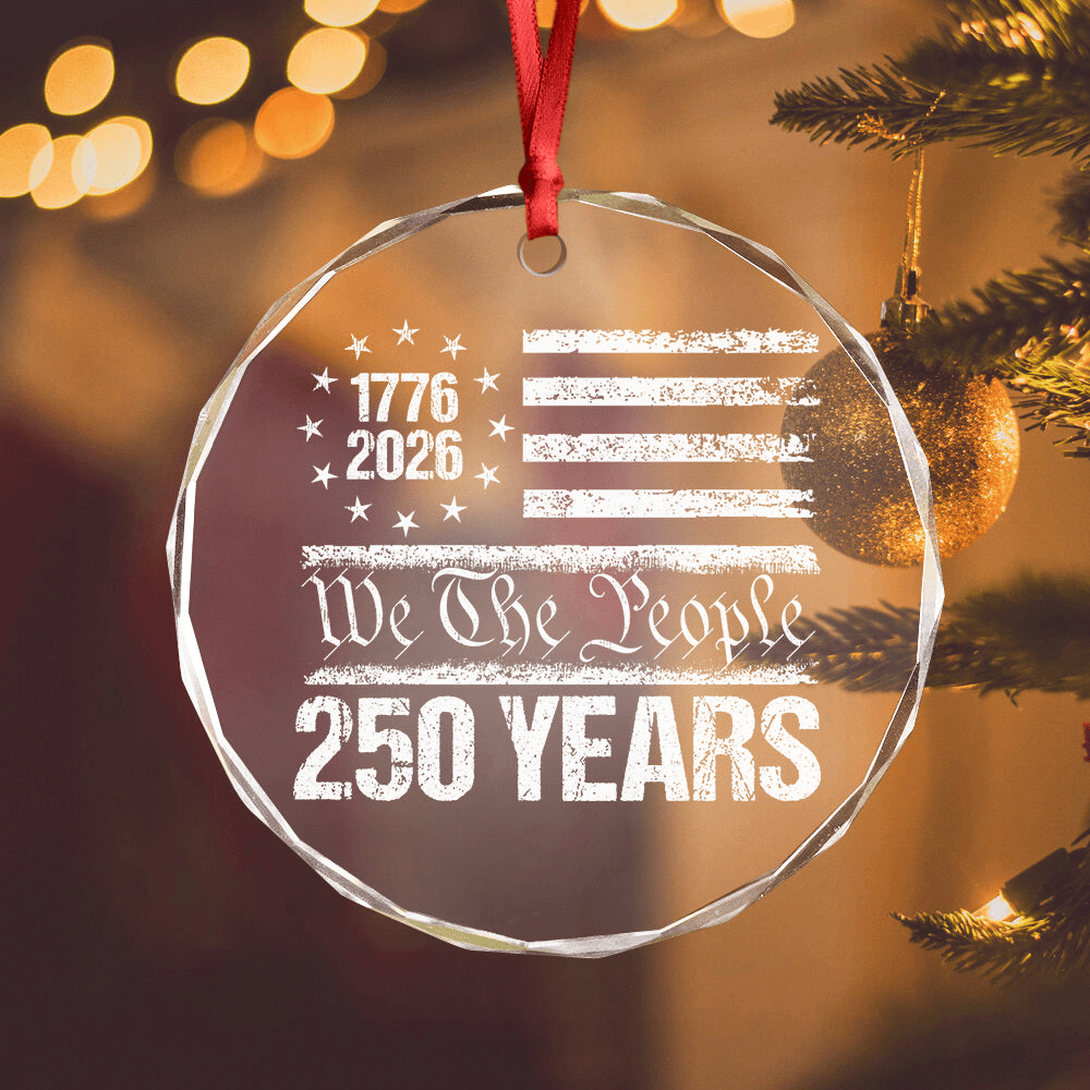 250 Years USA 250th Birthday 1776 2026 Ornament America's Birthday Ornament