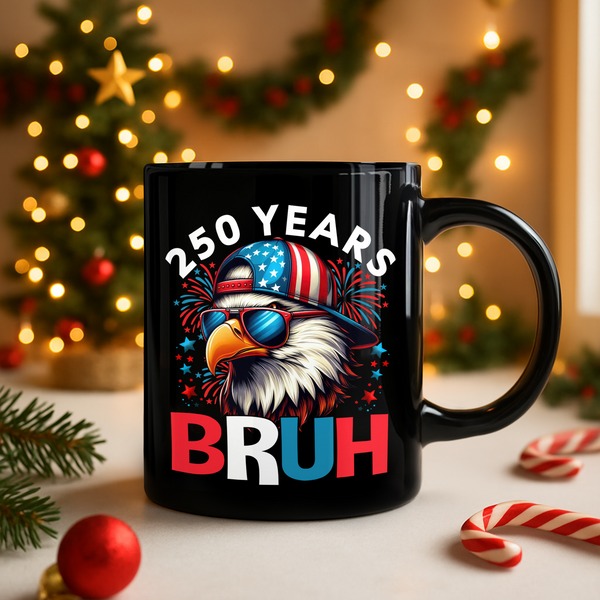 250 Years USA Bruh 250th Birthday 1776 2026 Eagle Flag Independence Day Gifts