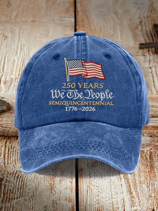 250 Years We The People Baseball Hat Semiquincentennial 1776 2026 USA Flag Hat Gift For Fans