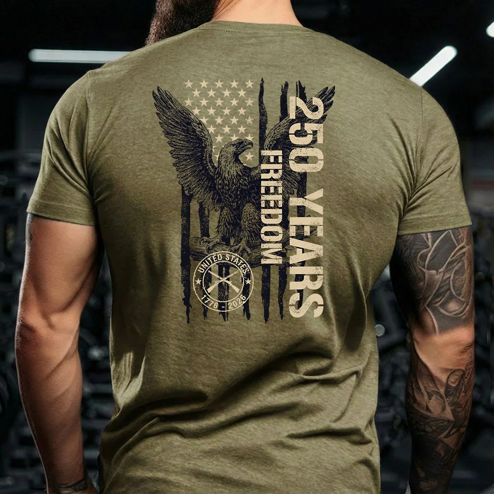 250th Anniversary 1776 2026 250 Years Of Freedom Eagle T-Shirt Patriotic Best Gift For Americans