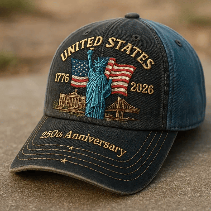 250th Anniversary 1776 2026 Hat Liberty Statue American Flag Baseball Cap Gifts For Patriots
