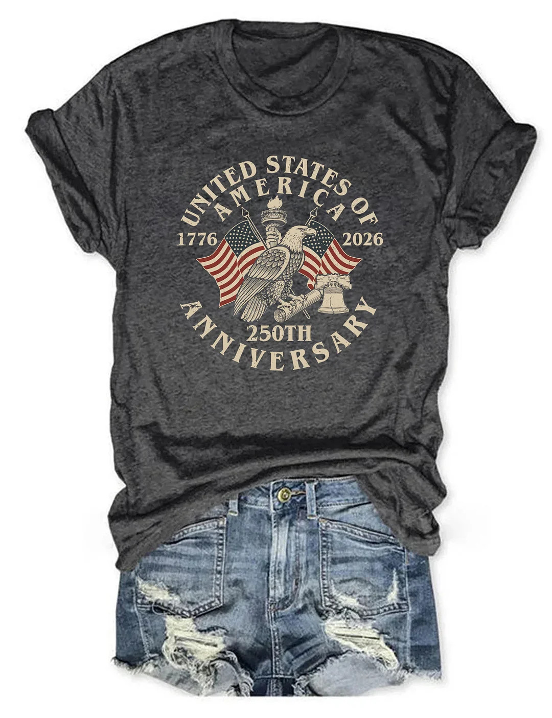 250th Anniversary 1776 2026 T-Shirt Independence Day Gift Patriotic USA Supporter