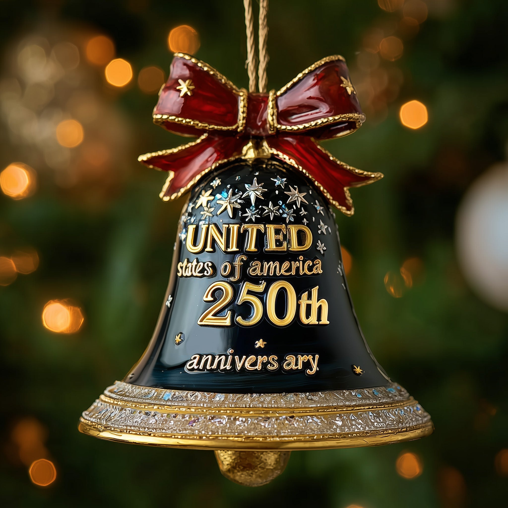 250th Anniversary Bell Acrylic Ornament Christmas Ornament for Mom