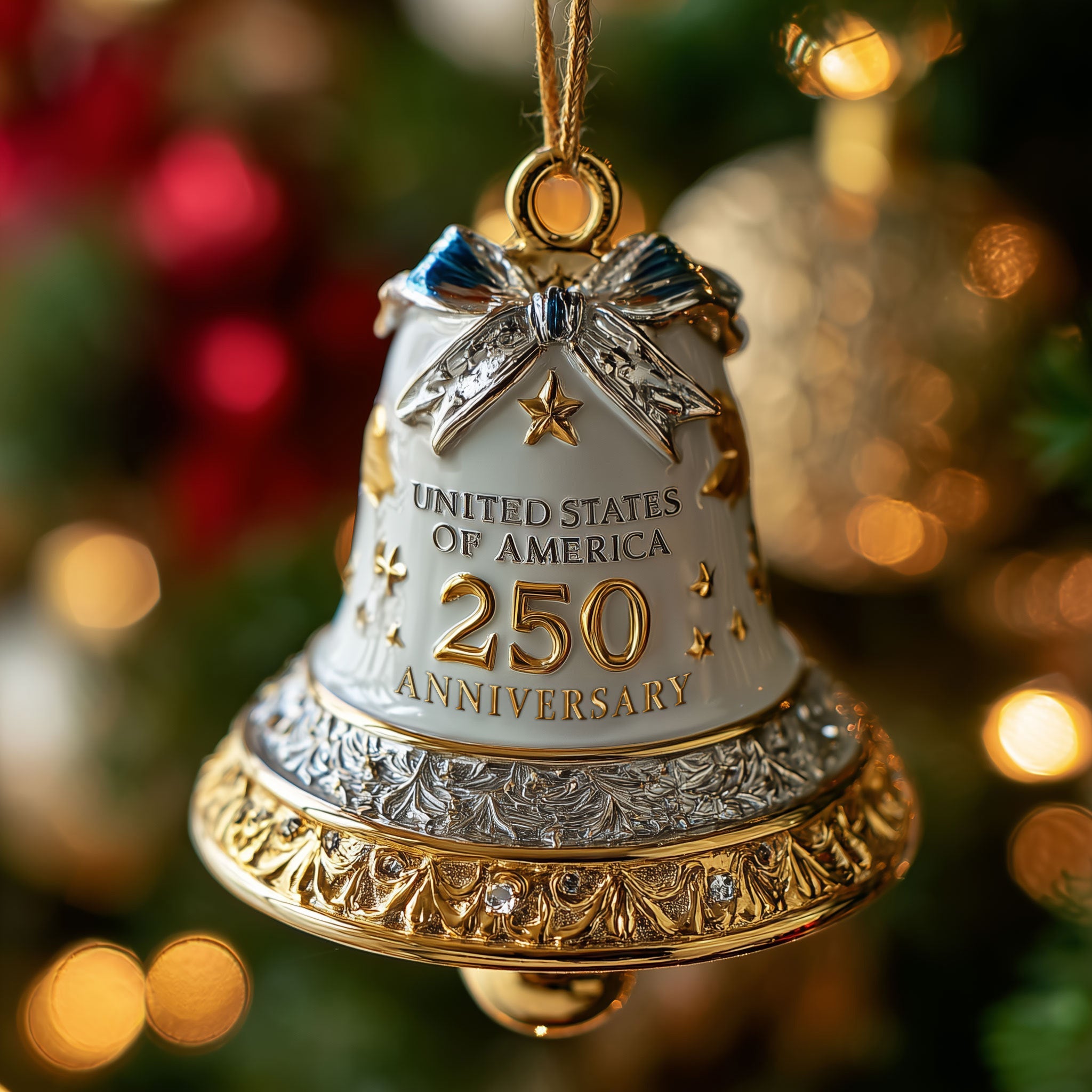 250th Anniversary Bell Acrylic Ornament New Home Christmas Ornament