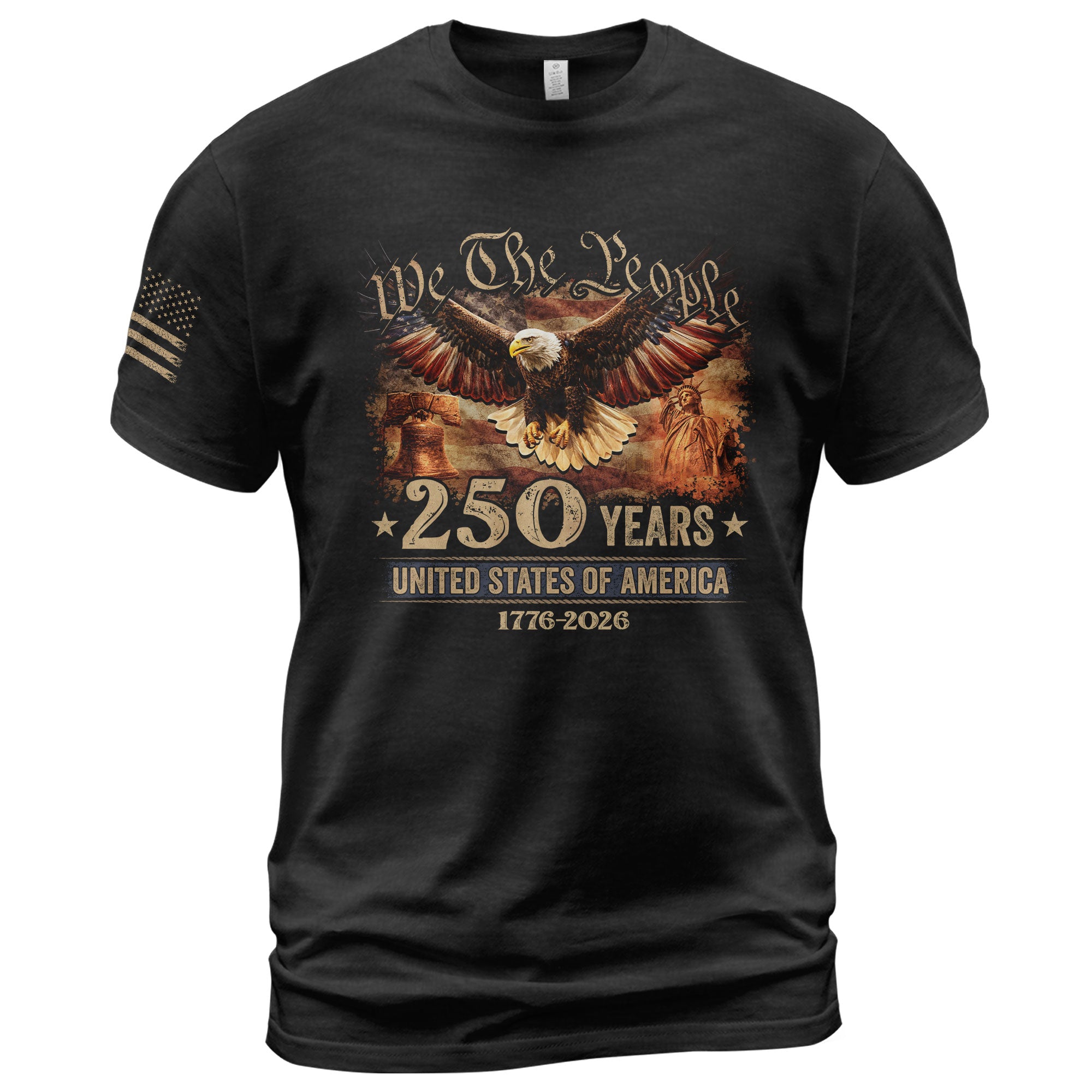 250th Anniversary Eagle Liberty Bell Statue Liberty Shirt 1776 2026 USA Patriotic Best ...