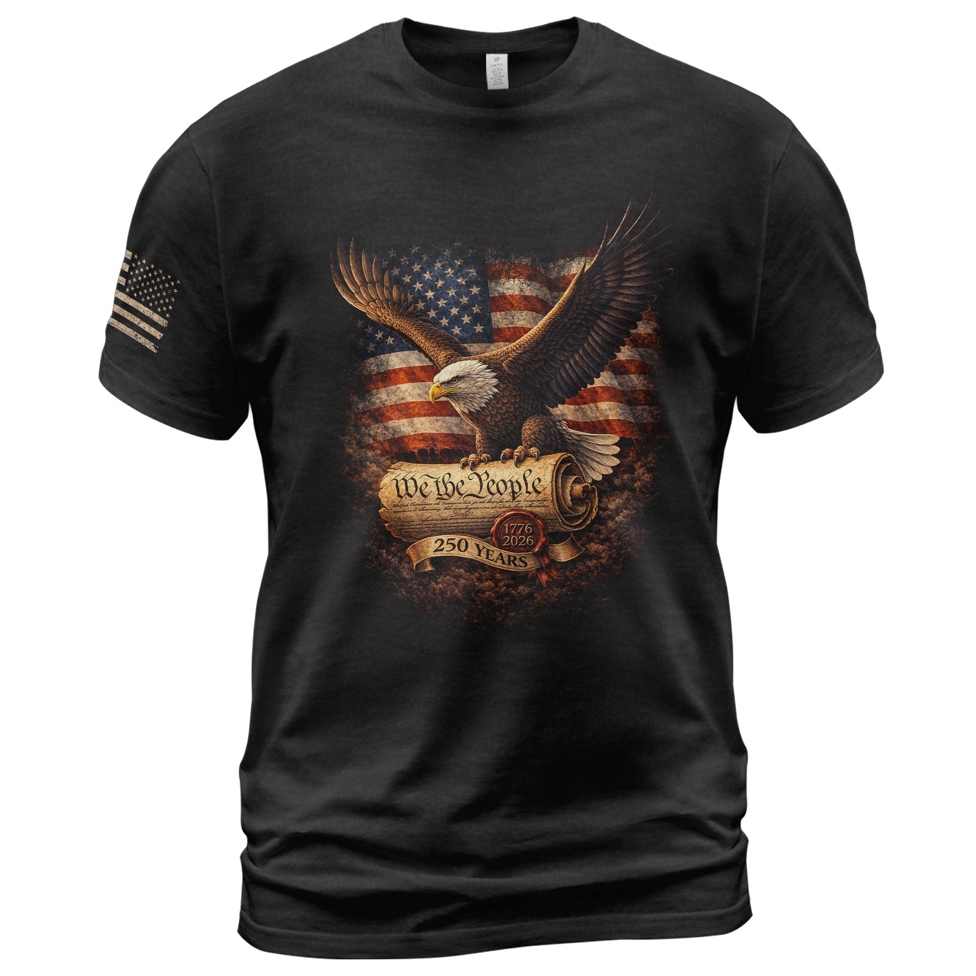 250th Anniversary Eagle Shirt 1776 2026 We The People USA Patriotic Freedom Tee Gift
