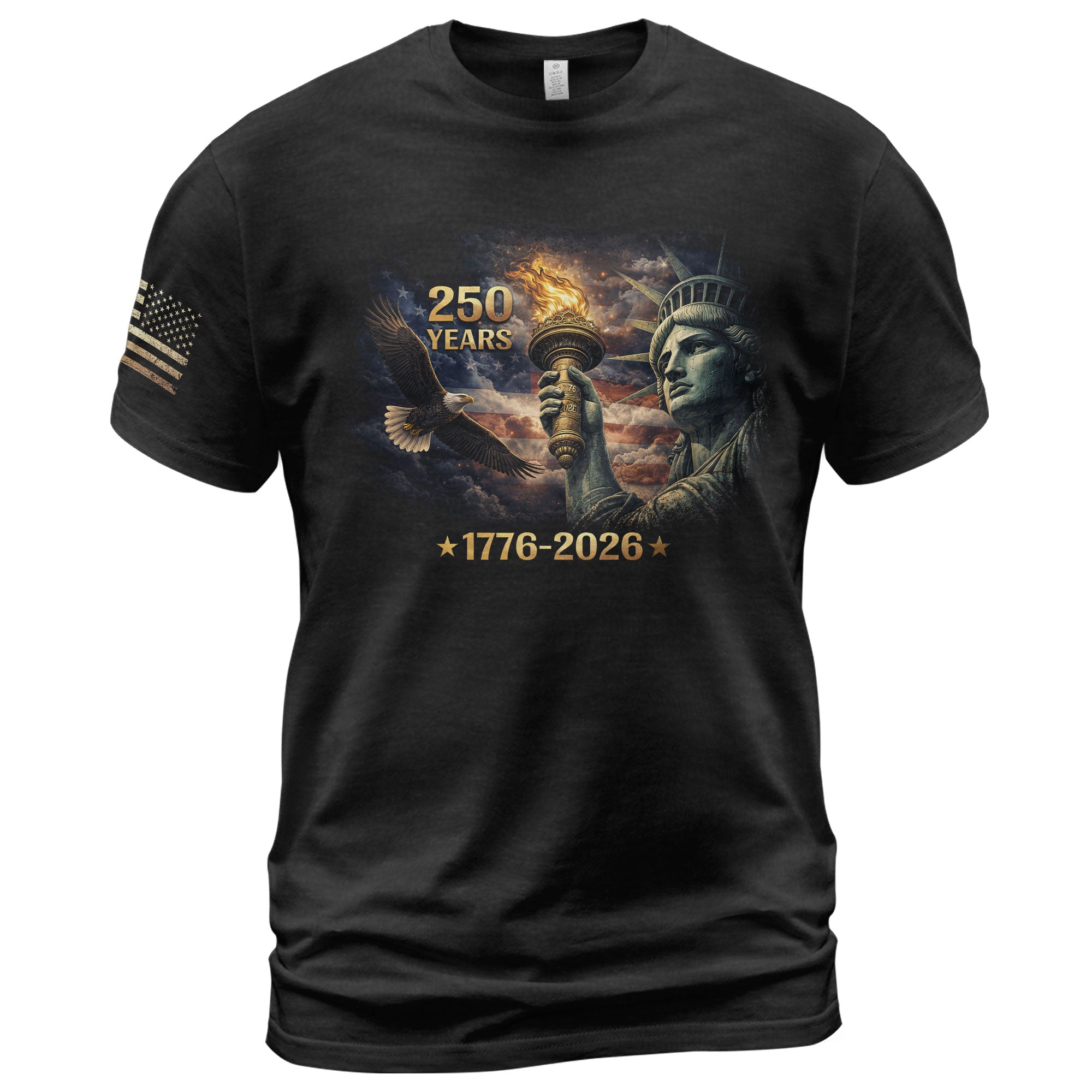 250th Anniversary Eagle Statue Liberty Shirt 1776 2026 America Freedom Legacy Gift
