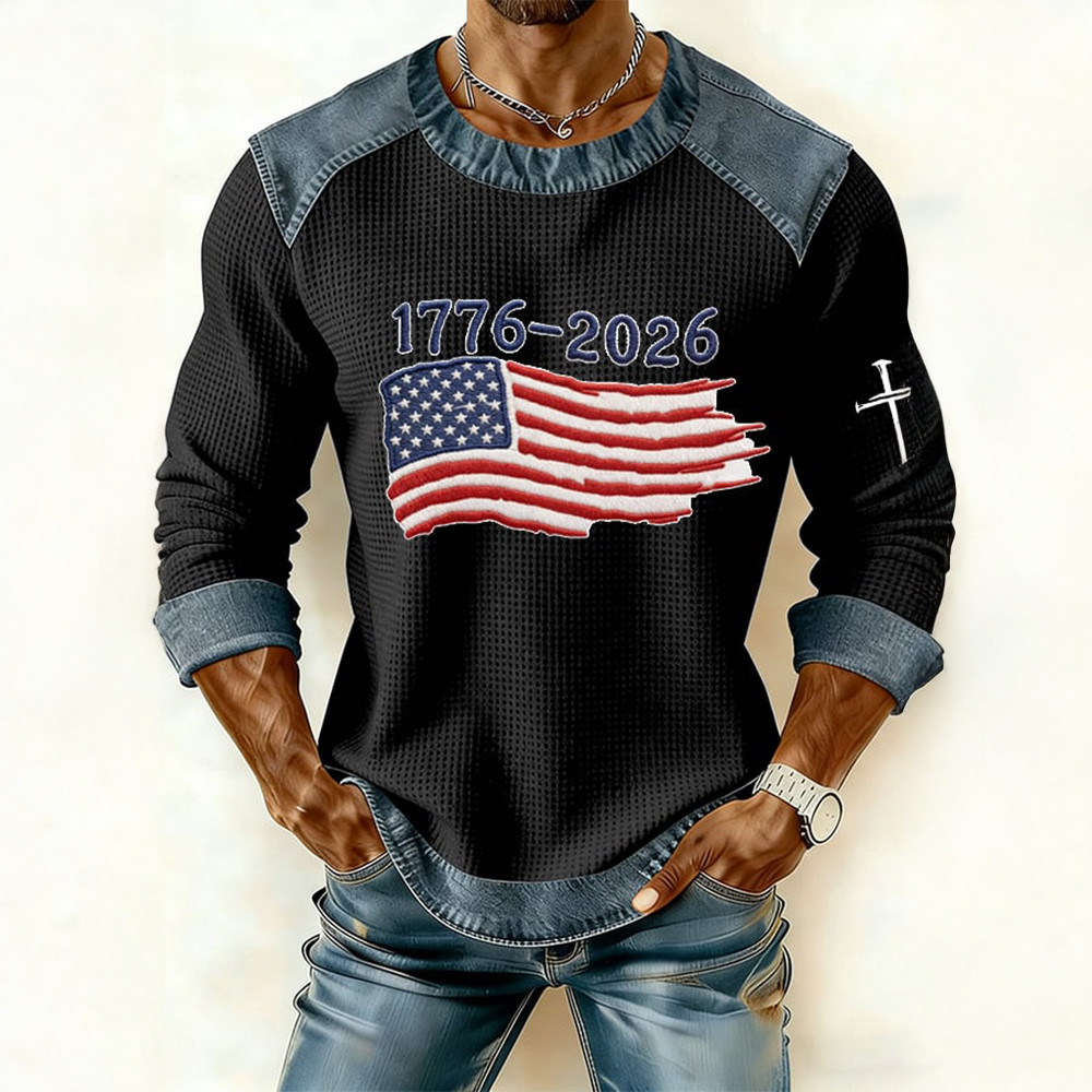 250th Anniversary National Flag 1776 2026 Sweatshirt Faith Based Apparel Semiquincentennial Merch