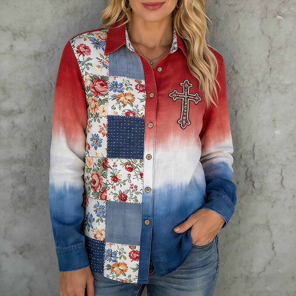 250th Anniversary Of America 1776 2026 Button Up Long Sleeve Shirt America's Birthday Apparel