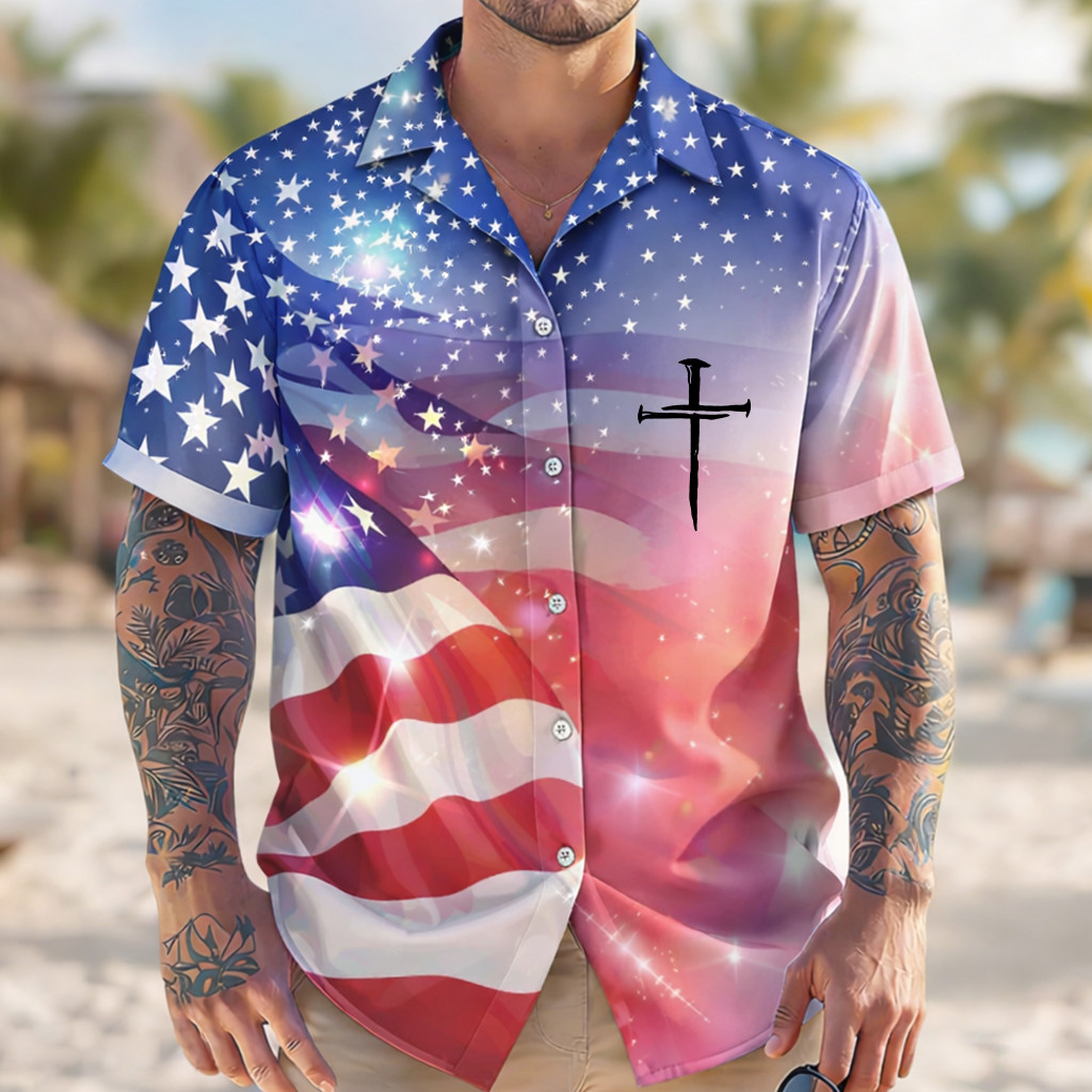 250Th Anniversary Of America Faith Hawaiian Shirt Best 4Th Of July Faith Based Apparel