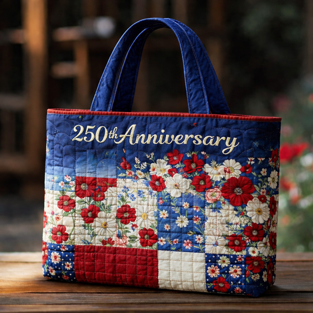 250th Anniversary Of America Floral Handbag America's 250th Birthday Merchandise