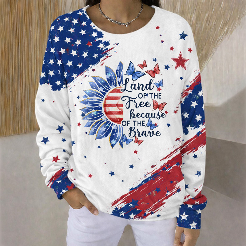 250th Anniversary Of America Sweatshirt Land Of The Free Because Of The Brave Clothing