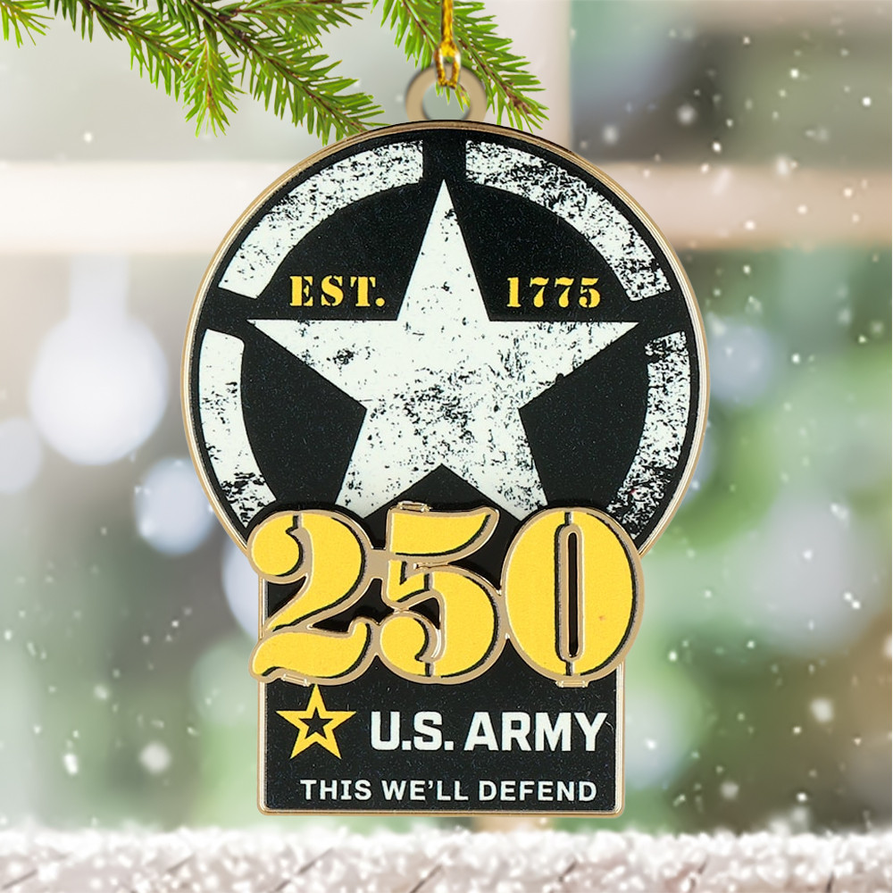 250th Anniversary of the U.S. Army Ornament Classic Holiday Collectible