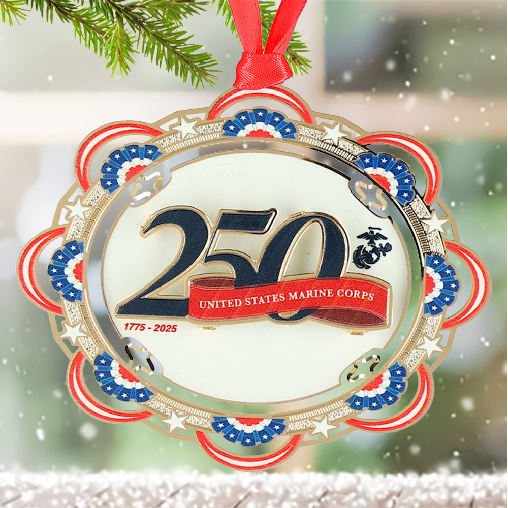 250th Anniversary of the U.S. Marines Ornament Giftable Christmas Ornament