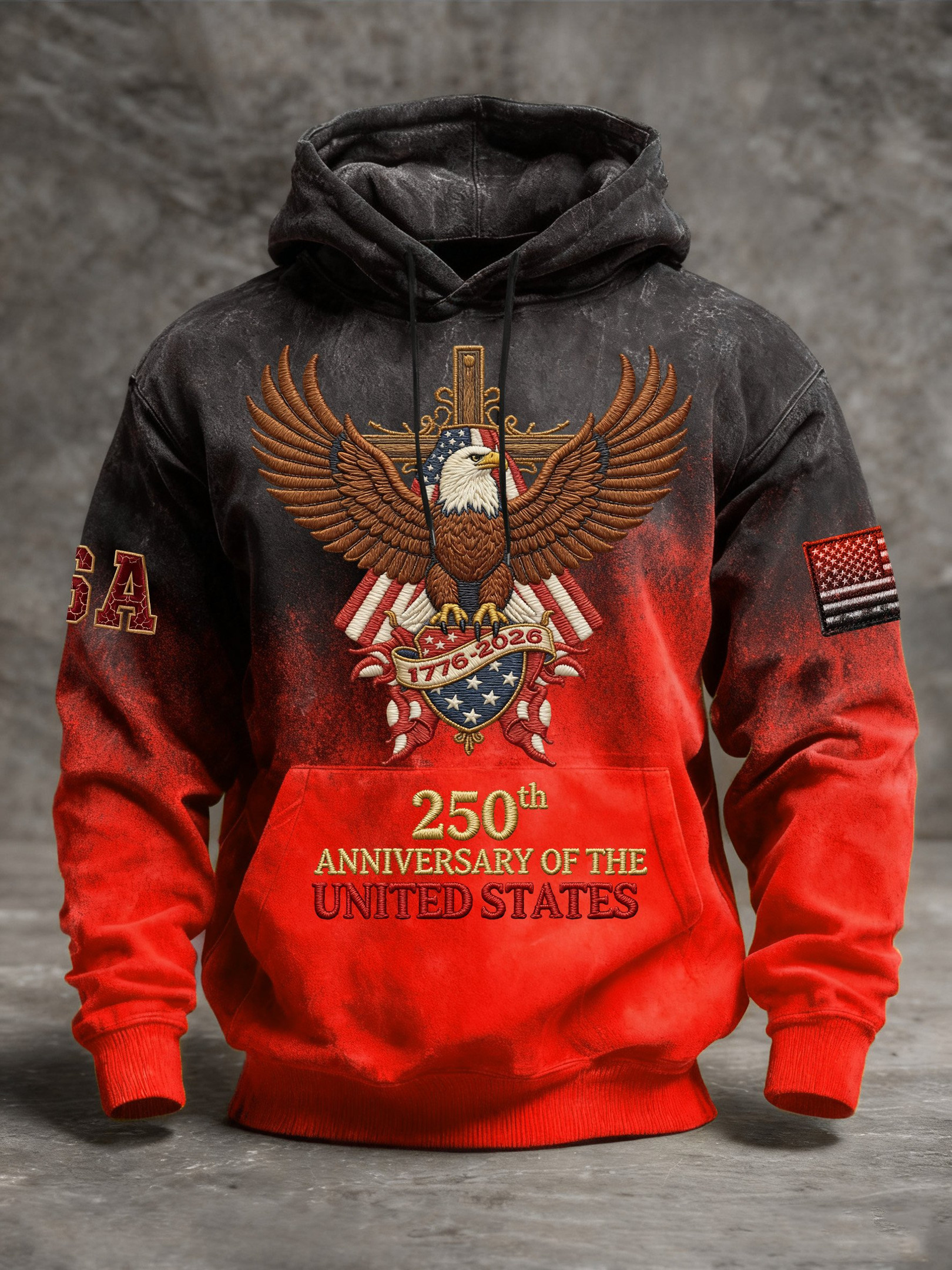 250th Anniversary Of The United States Hoodie 250 Years Of America Patriotic Apparel