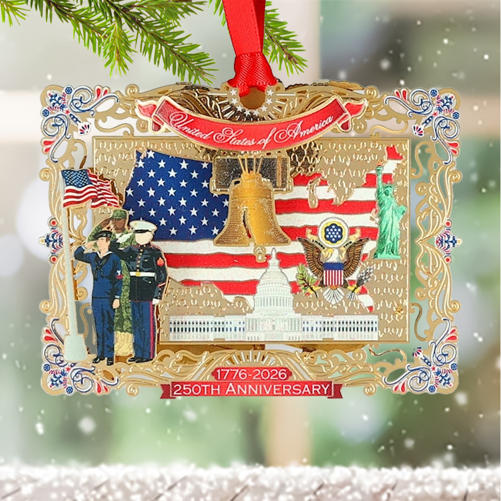 250th Anniversary of the United States Ornament Christmas Tree Hanging Decor