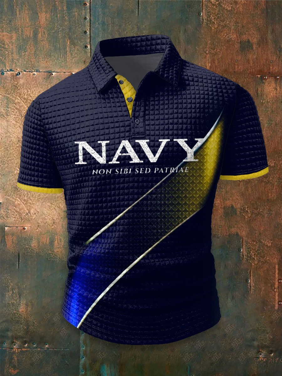 250th Anniversary Polo Shirt US Navy Non Sibi Sed Patriae Independence Day Outfit Gifts