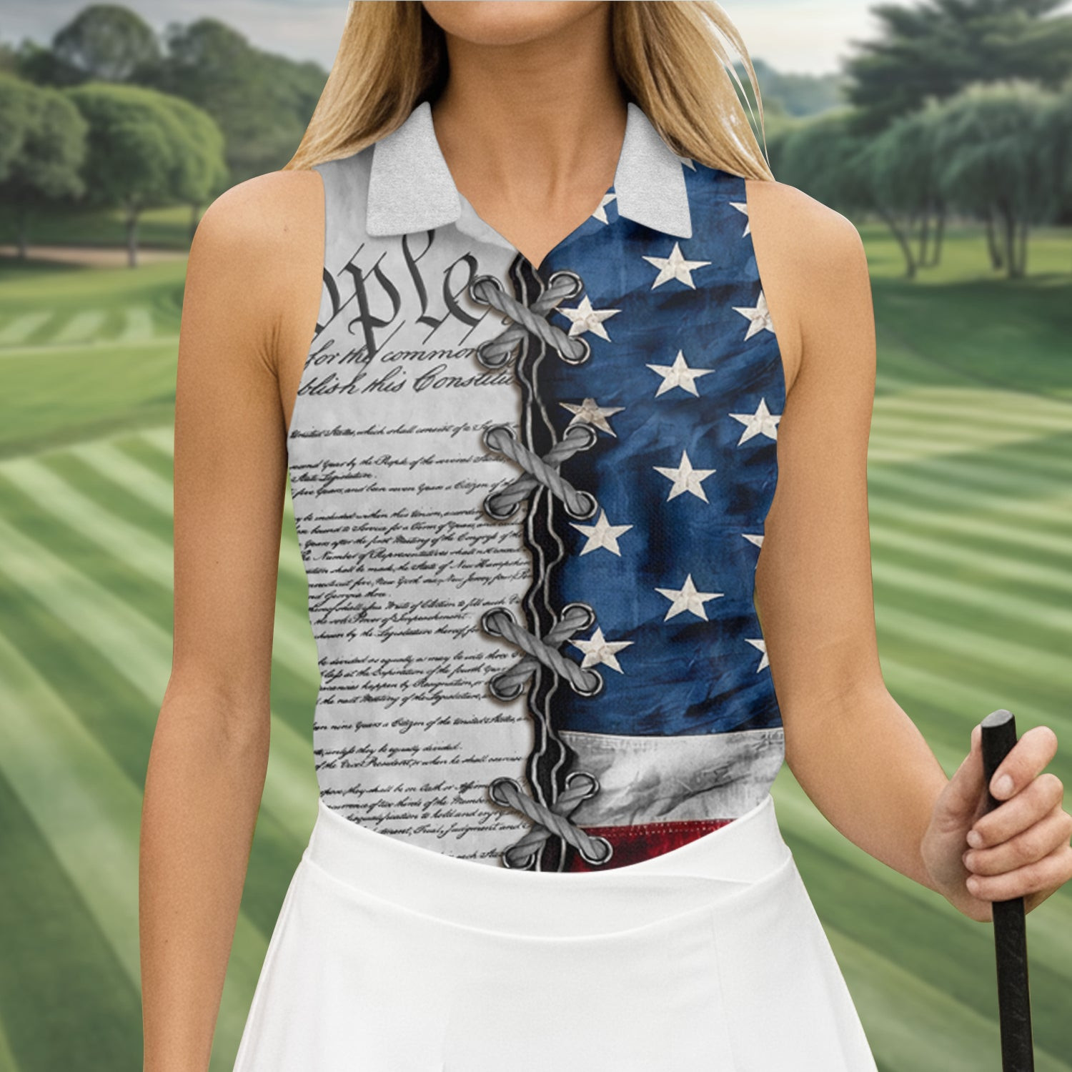 250th Anniversary Sleeveless Polo Shirt We The People 1776 2026 Merch Best Gift For Mom