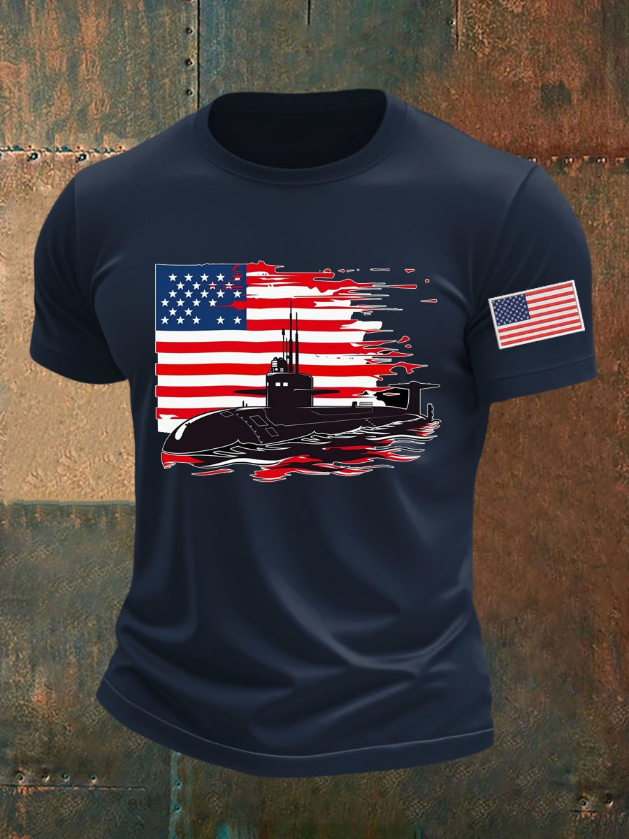 250th Anniversary T-Shirt US navy Veteran America Flag Independence Day Apparel Gifts