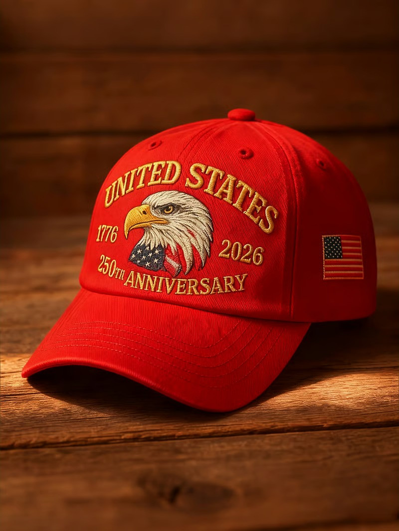 250th Anniversary United States 1776 2026 Eagle Embroidered Baseball Hat Patriotic Gift For Dad