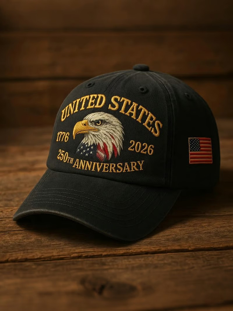 250th Anniversary United States 1776 2026 Eagle Vintage Baseball Hat Patriotic Gift For Dad