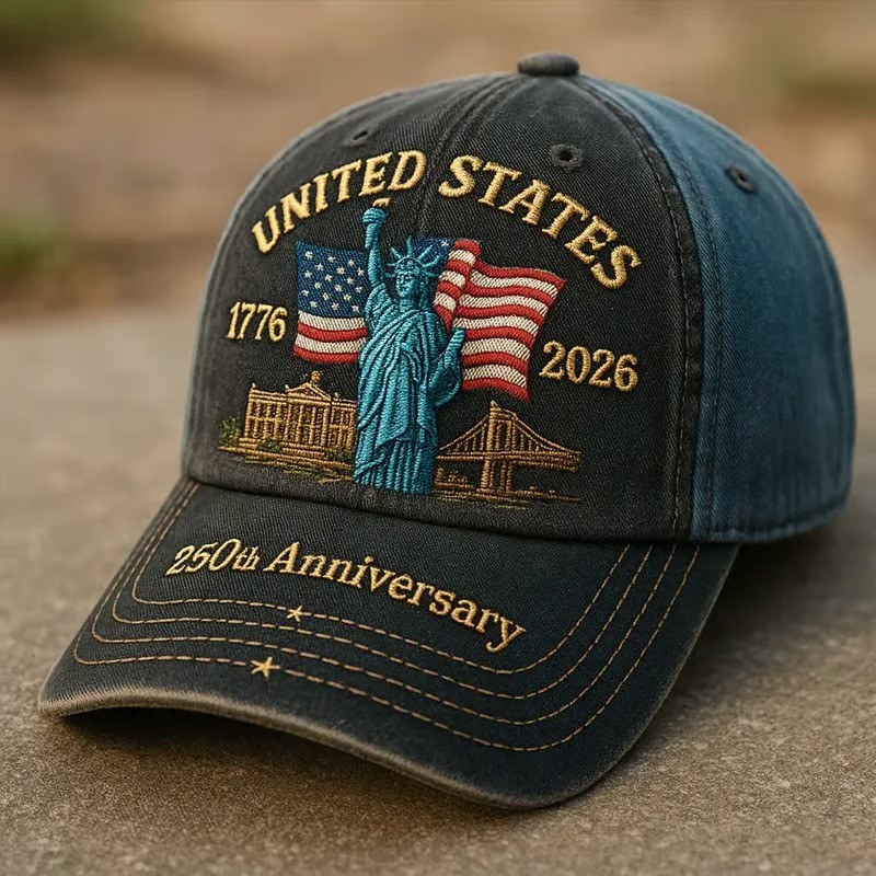 250th Anniversary United States 1776 2026 Statue Of Liberty Patriotic Baseball Hat Gift For Veterans